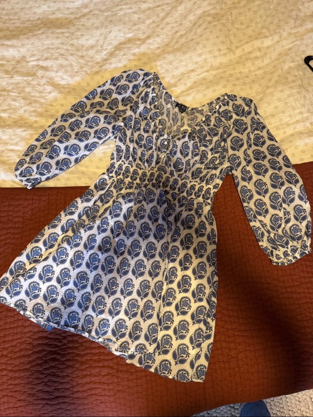 J Crew Block Print Dress